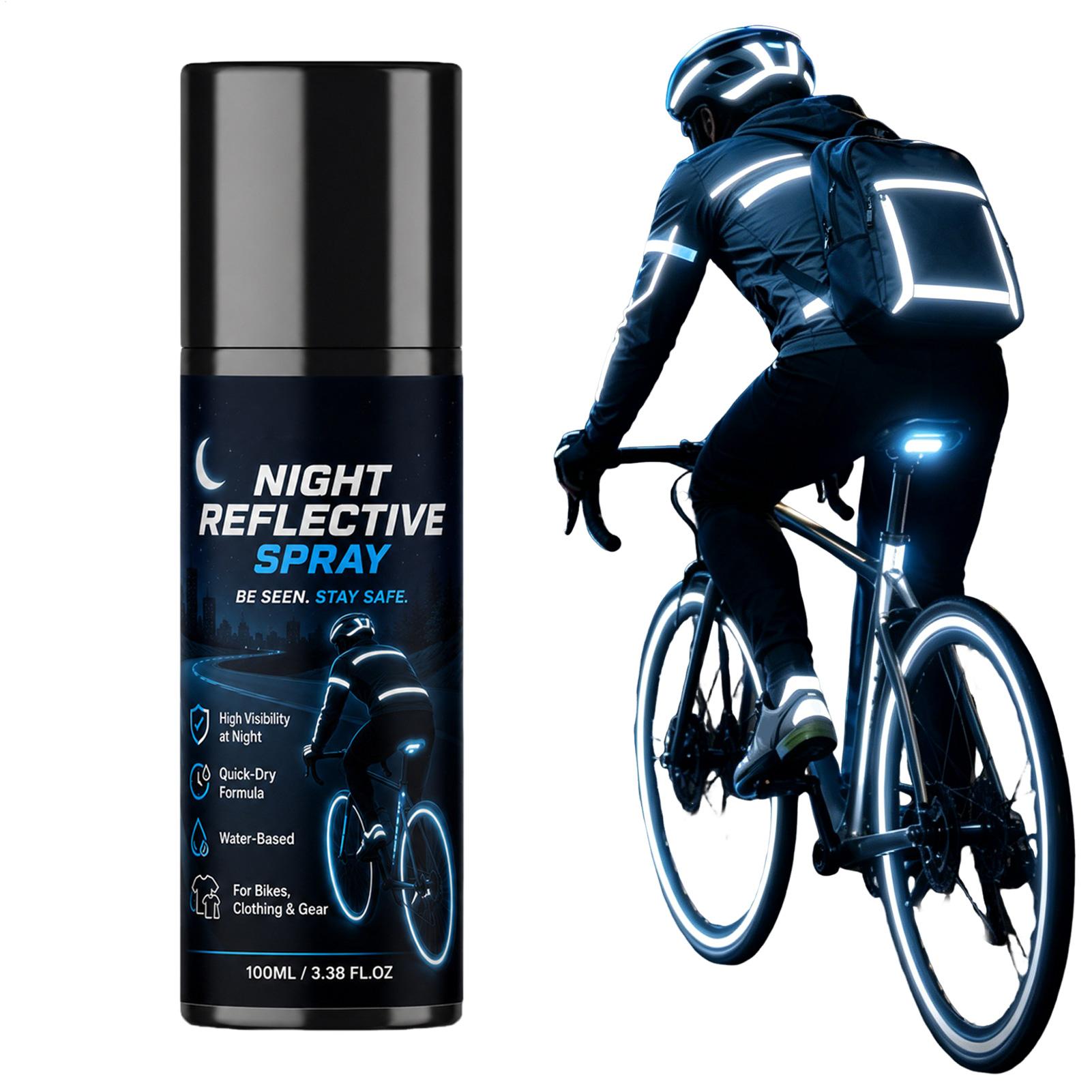 Running Visibility Gear - Semprotan Reflektif Malam 100ml, Cat Keselamatan