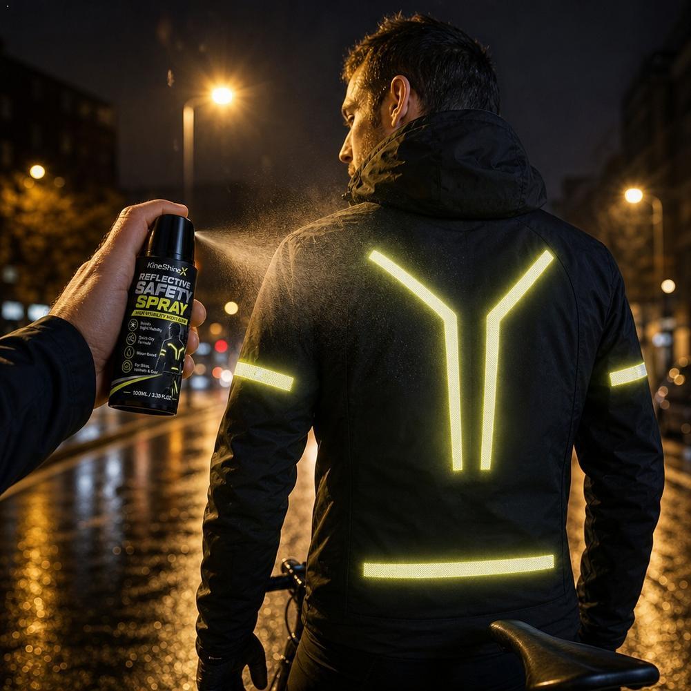 Running Visibility Gear - Semprotan Reflektif Keselamatan Malam, Cat Pelapis
