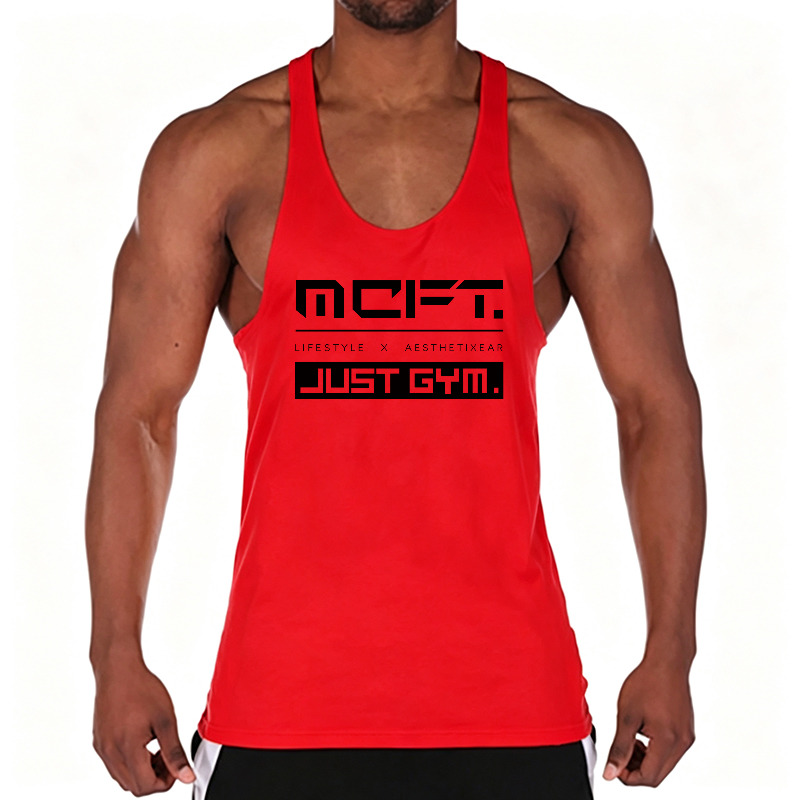 Kaos Tank Top Katun Pria untuk - Running Gear Vest ulasan dan harga