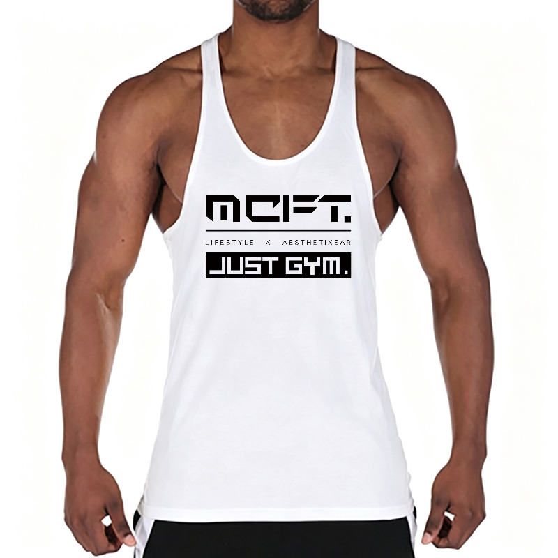 Kaos Tank Top Katun Pria untuk - Running Gear Vest ulasan dan harga