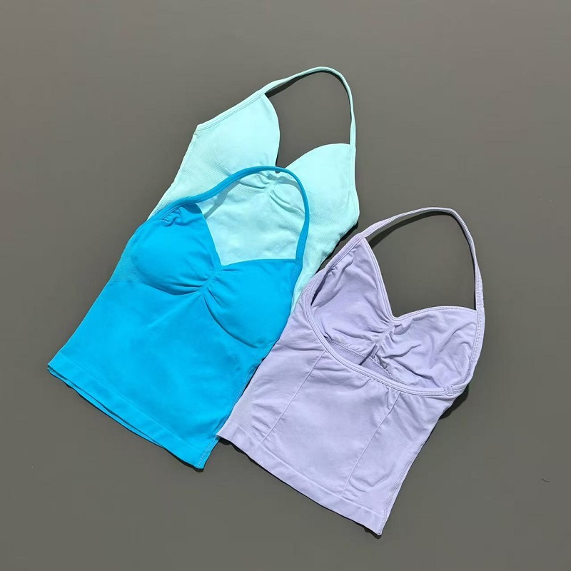 Atasan Olahraga Gym Wanita Tan - Running Gear Vest ulasan dan harga